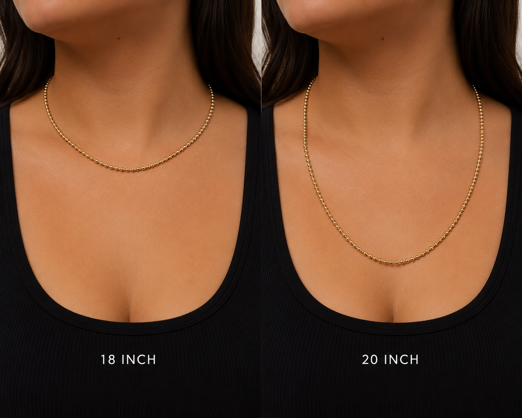Siena Oval Bead Chain Necklace