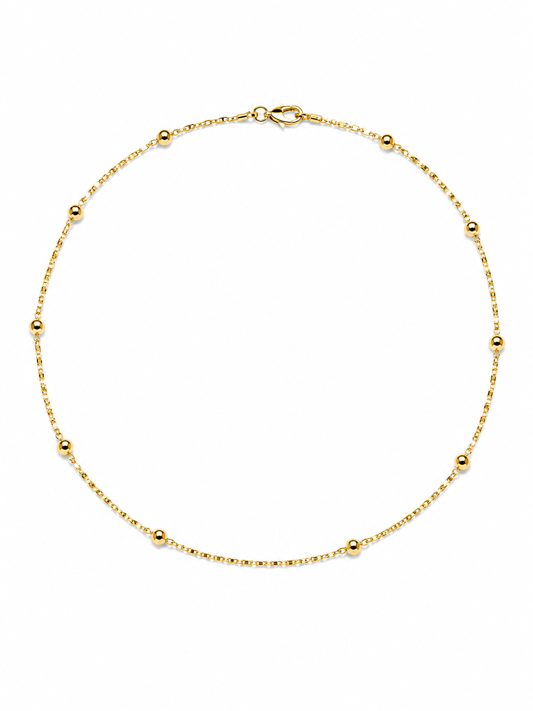 Luna Satellite Dainty Chain Necklace