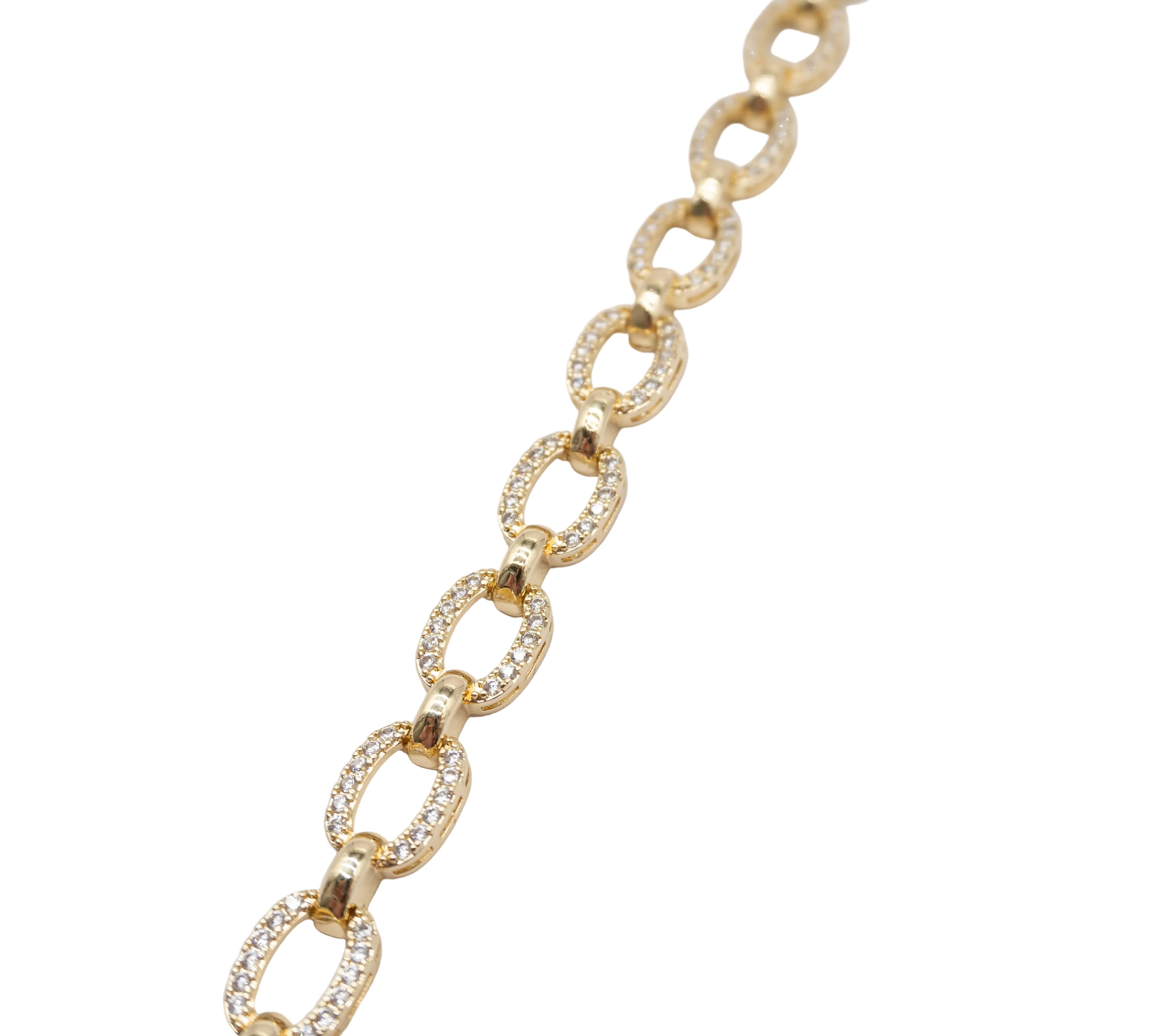 Luna Pavé Link Bracelet