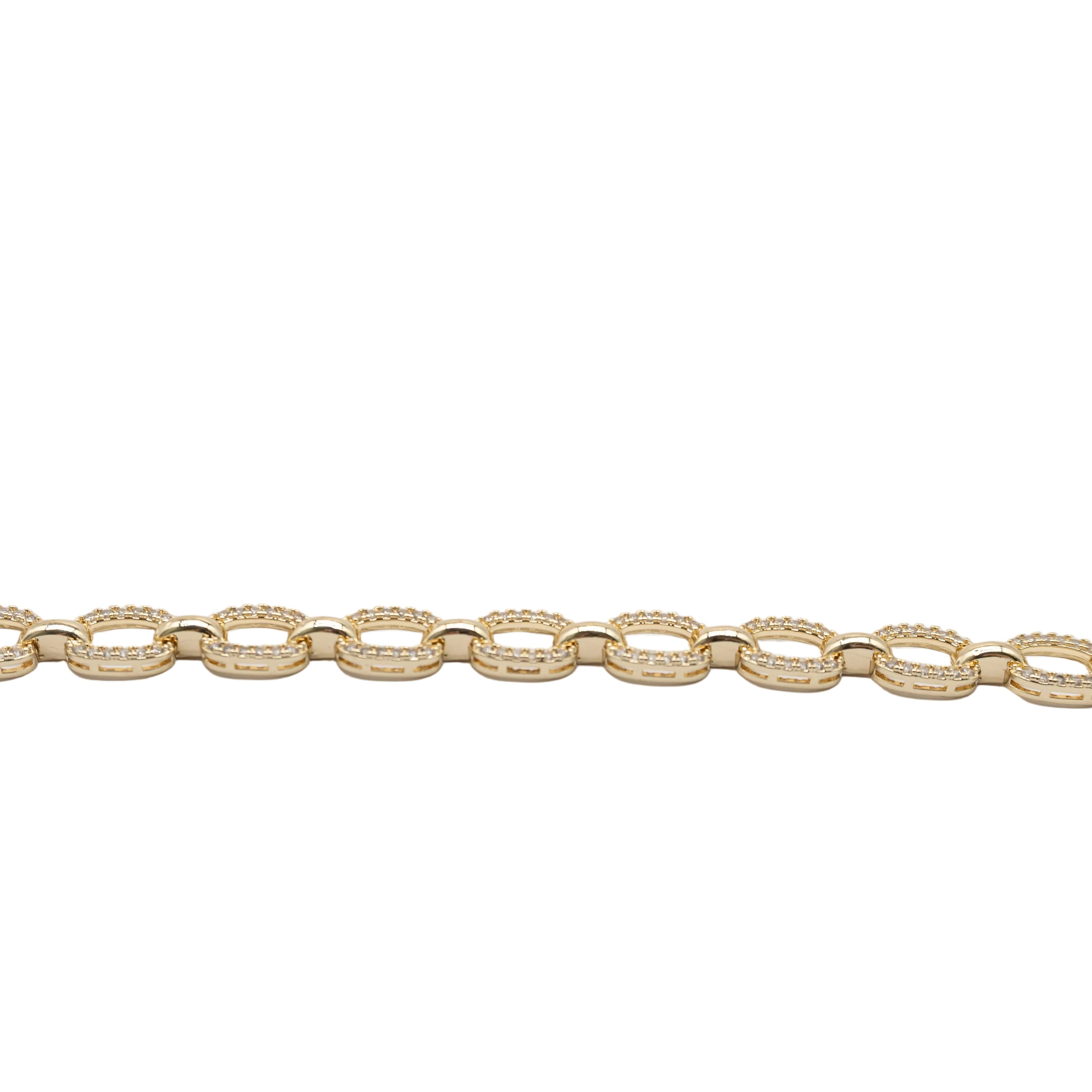 Luna Pavé Link Bracelet