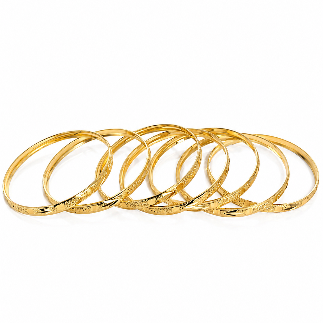 Valencia Textured Bangle Set
