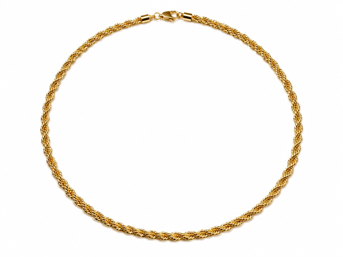 Valencia 2.8mm Oro Laminado Gold Filled Rope Chain Necklace | 20 Inch