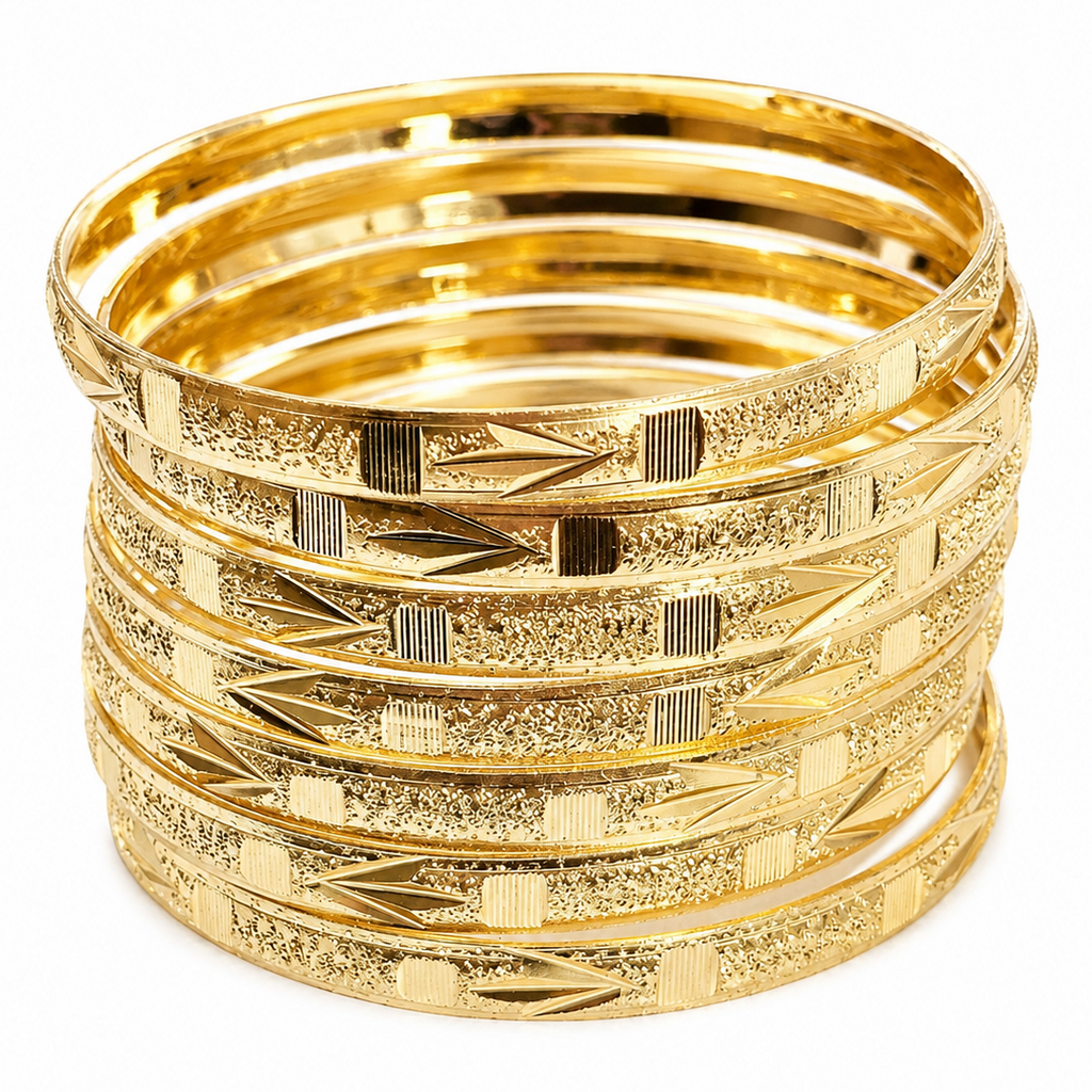 Valencia Textured Bangle Set