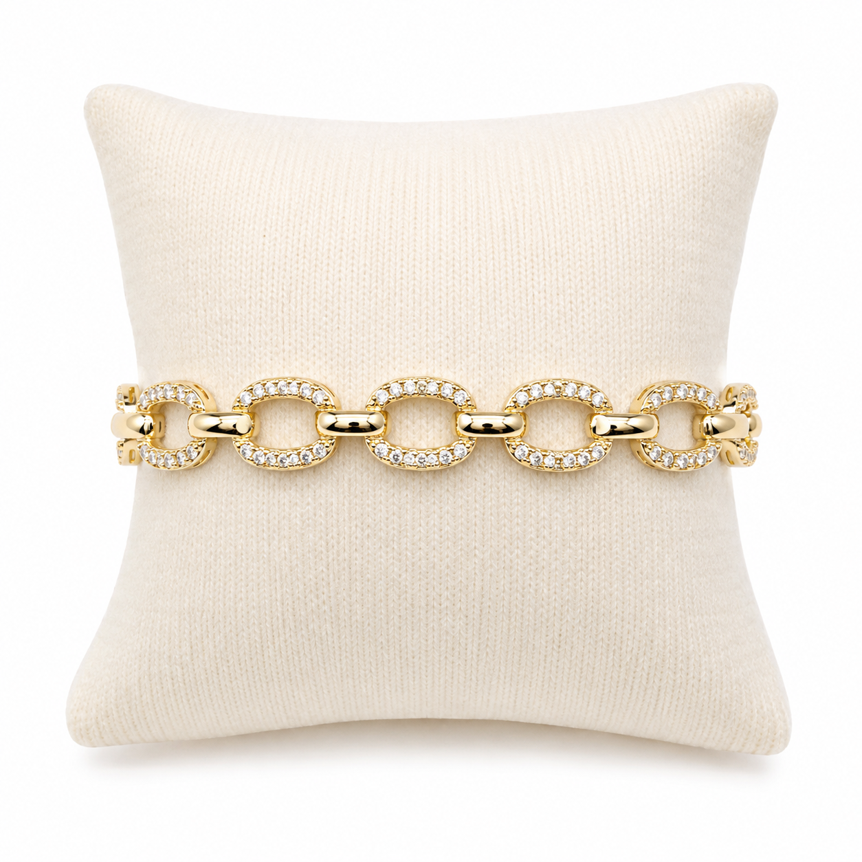 Luna Pavé Link Bracelet
