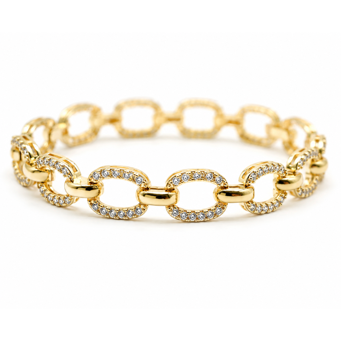 Luna Pavé Link Bracelet