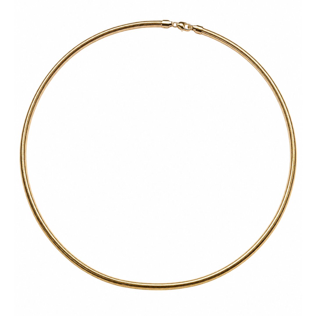 Milan 4mm Oro Laminado Gold Filled Herringbone Chain Necklace | 22 Inch