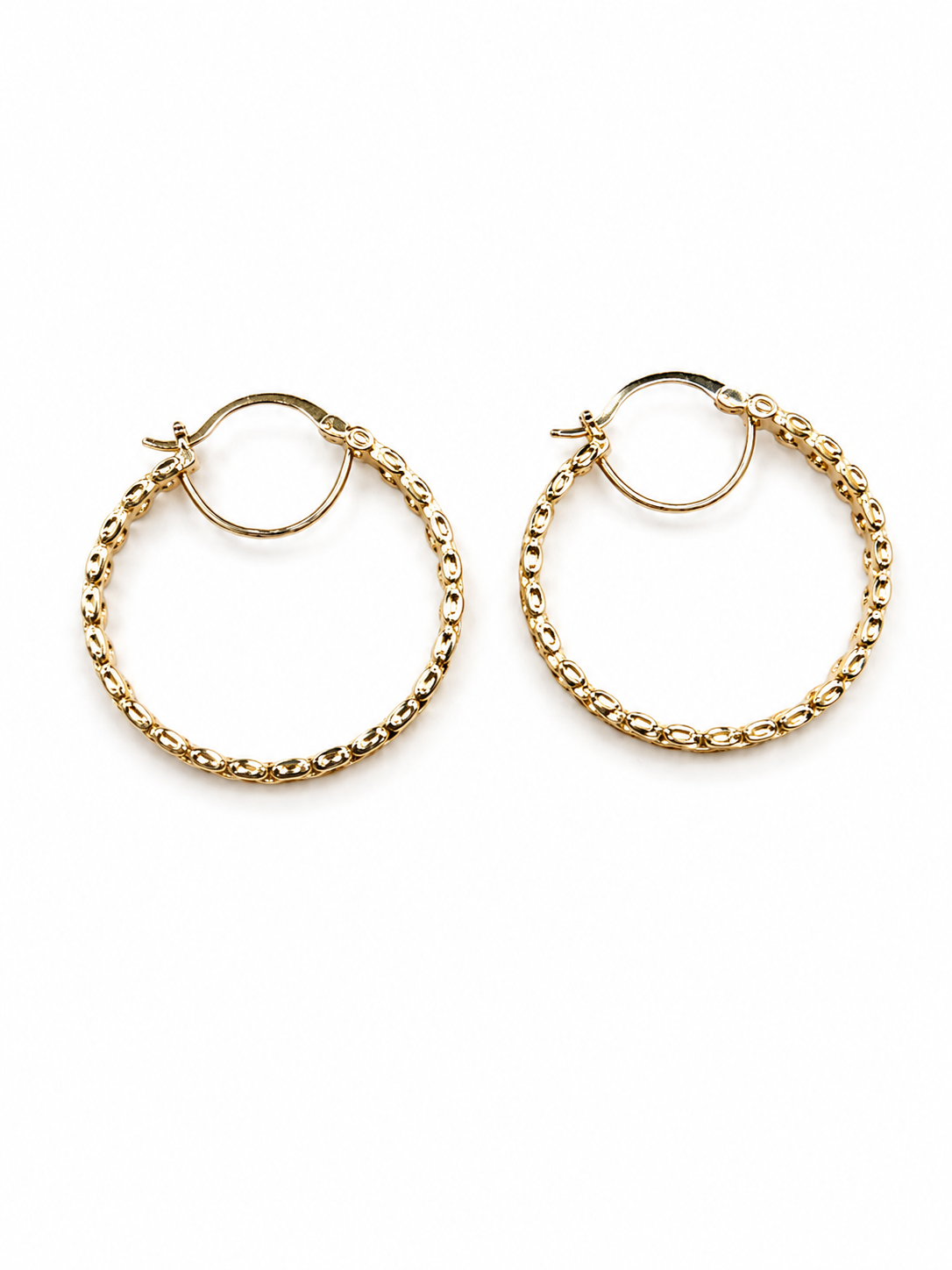 Monaco Link Hoop Earrings