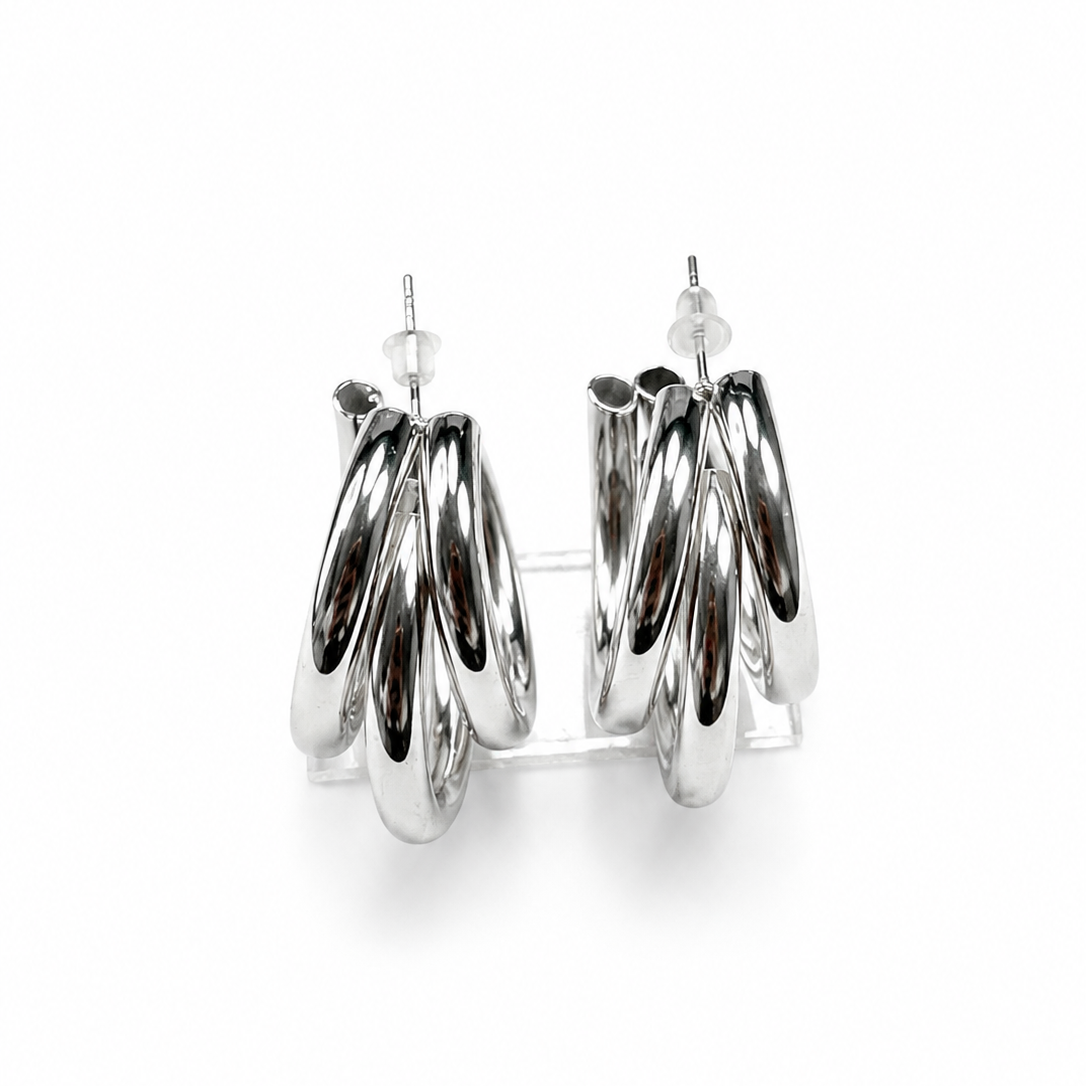 Santorini Triple Hoop Earrings