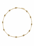 Soleil Dainty Beaded Chain Necklace