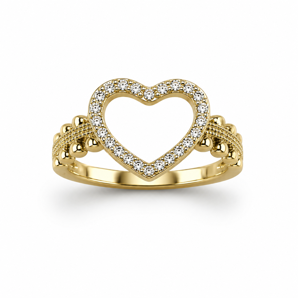 Amour Open Heart Ring