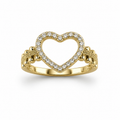 Amour Open Heart Ring