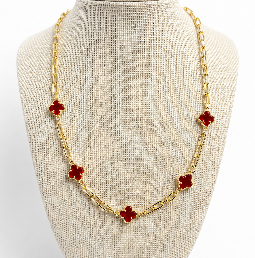 Clover Luxe Station Necklace