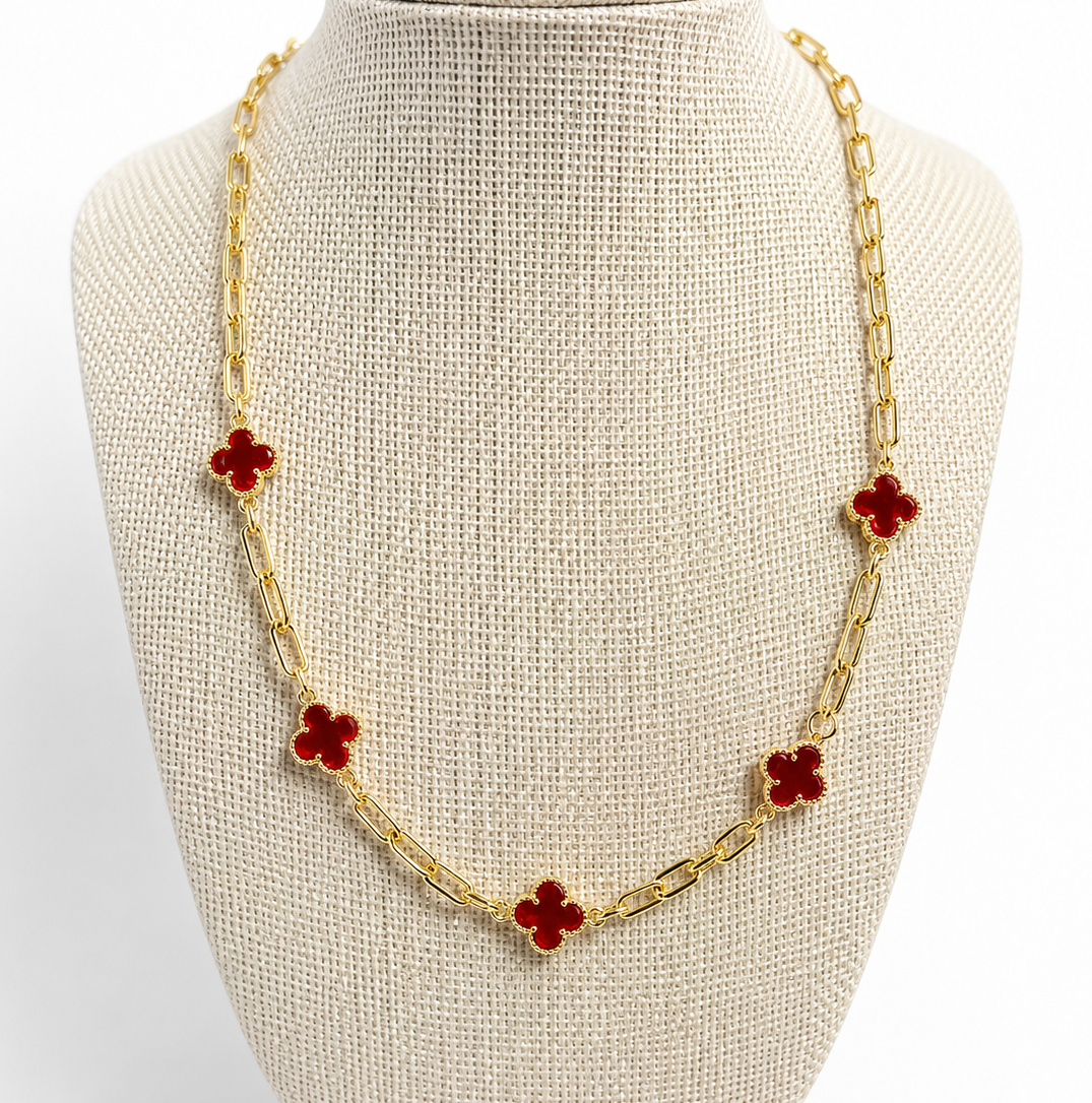 Clover Luxe Station Necklace