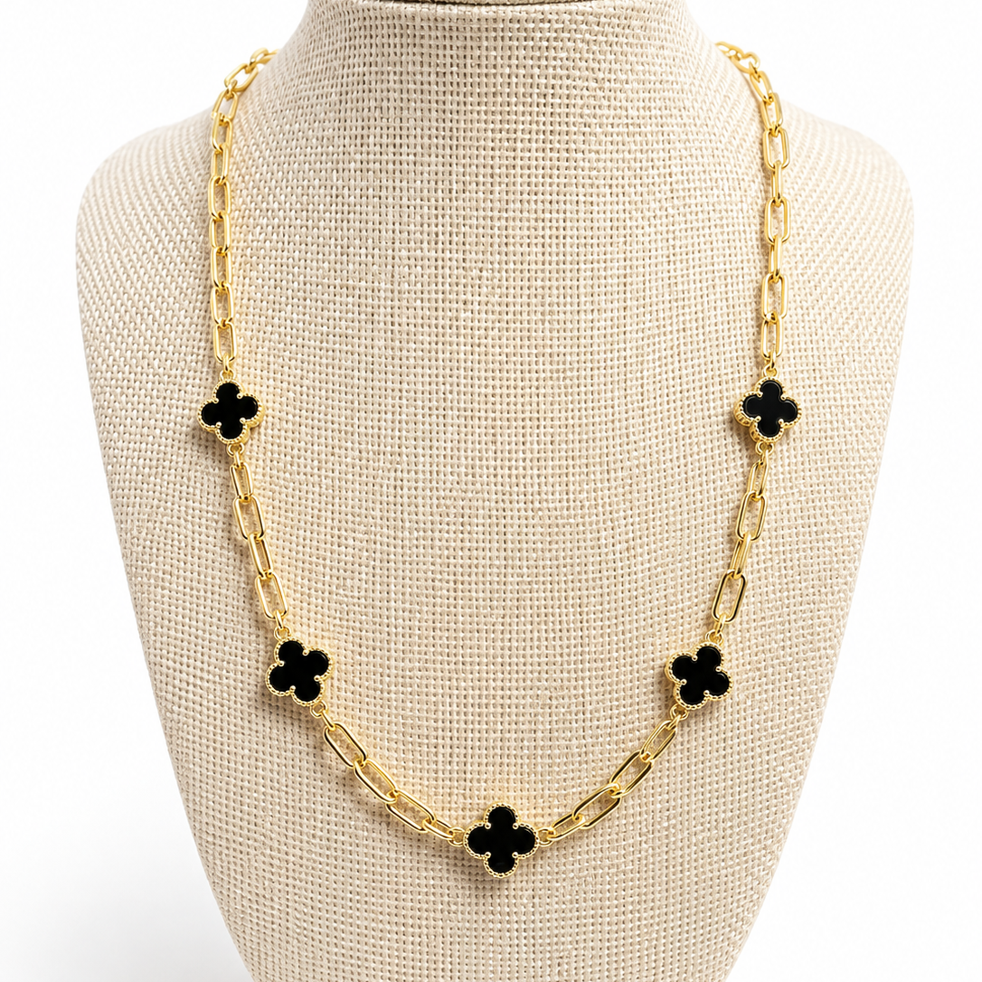 Clover Luxe Station Necklace