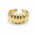 Solara Ribbed Adjustable Ring