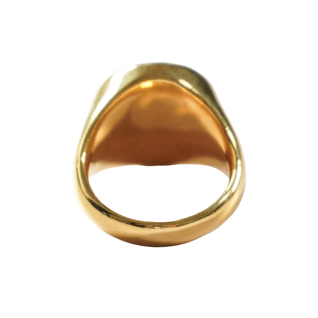 Imperium Horse Signet Ring | Gold Stainless Steel Ring