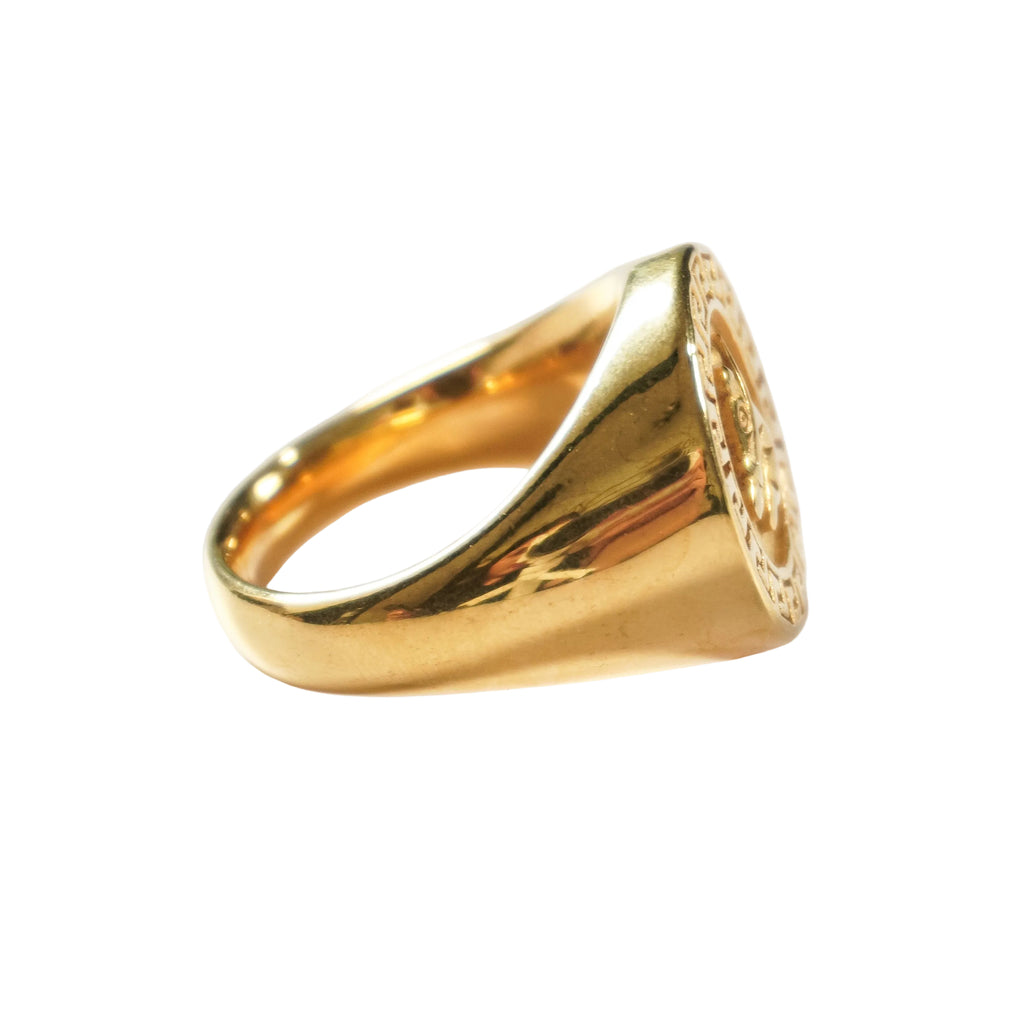 Imperium Horse Signet Ring | Gold Stainless Steel Ring