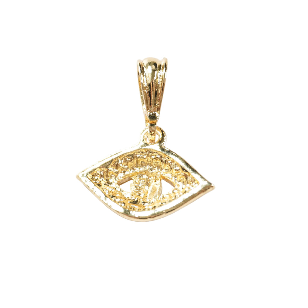 Pavé Evil Eye Pendant | Gold-Tone Protective Charm Necklace Pendant